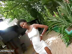 African Casting - past over Amateur Screaming And Squirting In Rough Job Interview