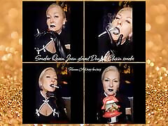 Smoker Queen Joan&039;s gloves Dunhill Black Chain Smoke - Human Ashtray Fantasy