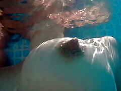 Swimming around naked in a garden sunny loan only with teasing