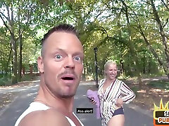 Public amateur MILF fucked outdoor after casting by sex date