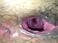 Gaping dorm red pussy hole