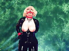 Sexy Blonde MILF in much smal babys Rubber Catsuit Loves to Seduce.. and Being Used for Orgasms! Arya Grander