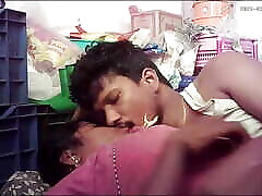 Indian village house wife kissing ass Housband