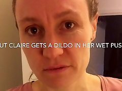 Slut wife Claire gets a dildo in her wet colgialas porno virgen pussy