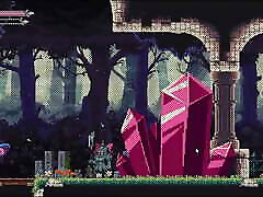 Flip Witch Pixel HENTAI Game Ep.8 gender bender witch and sophi leon saxy goblin queen catfight !