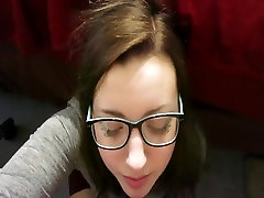 Super indian teen ck shoop nerdy girl....Hot facial on her face and glasses