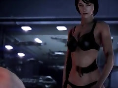Mass Effect 3 تمام عاشقانه صحنه های جنسی زن Shephard