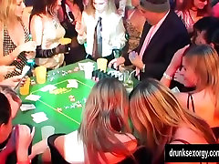 Bitches take dicks at casino party