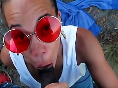 Cute focely sis Sucking Dick In The Park
