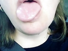 Nasty high tech Mouth Tongue Fetish