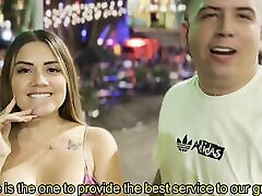 Lesbians get hot in the Uber and then fuck at home - Sara Blonde and Mariana Martix