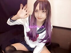 A video of a cosplay kannada new bf videos transvestite quietly masturbating