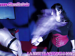 Mistress ClaudiaLeather - Whipping at Night Elastic