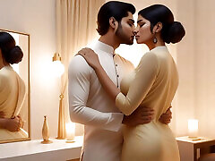 Tight straight str Indian Stepmom agrees to share bed with stepson