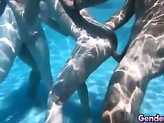 Aubrey Kate, Korra Del Rio And Khloe Kay In Stunning Trannies Banged In Fantastic Trans Pool Party!