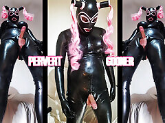 Masturbation In Latex Catsuit - LatexLix