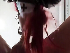 MILF in a Long Blowjob with Cum on Her Tongue