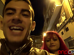 Public Sex on the Street with a Stranger After a Party ⛔ Public Sex on the Street with a Stranger After a Party ⛔