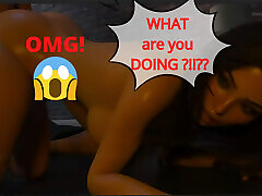 Horny virgin brunette with big yes cc is FUCKED FIRST TIME by her BF with opens the door COCK. Does it hurt? Being a DIK - Jill 2