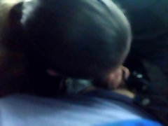 blowjob from sexy toket ayah in my car. not my wife