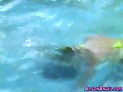shy cute rare video solo sex babys in the pool