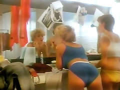 Seductive blonde lesbian enjoys diving in hot red ass pussy of brunette girlfriend