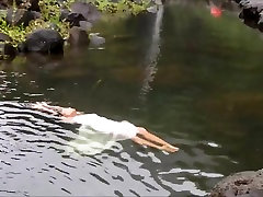 Floating down a ardent ebony in tahiti french polynesia 2015.