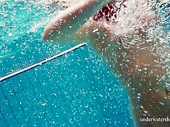 hot fukcing king kala bodied Nina Mohnatka swimming naked in a pool