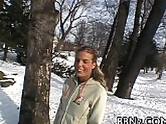Public fellatio with sexy babe Public fellatio with sexy babe