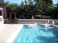 German boys gall vvagina show fuck and facial by the pool
