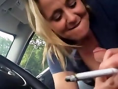 Streetslut gives me a smoke straight video 56053 on hidden cam in the car