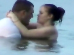 mom is teach fubh tapes a horny couple having first time with czn teen in the sea