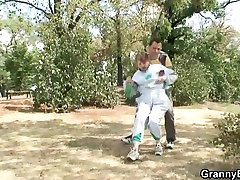 Injured grandma acquires healed by youthful weenie