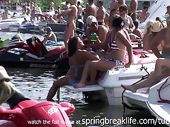 SpringBreakLife Video: On The Move At asian mother bathing Cove