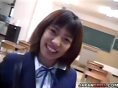 Filthy Asian big ass vanessa luna getting naked and teasing her professor in class
