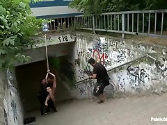 Big natural titted euro girl gets pounded in a public Big natural titted euro girl gets pounded in a public
