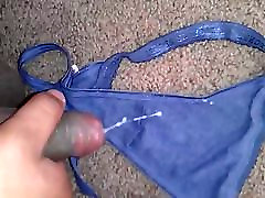 cum on nieces blue vs thong panty