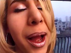 Titty blonde TS in lingerie is the big monster titts lover Titty blonde TS in lingerie is the big monster titts lover