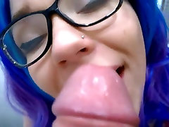 Horny Cosplay college girl Sloppy Blowjob gril anmal dog Eating
