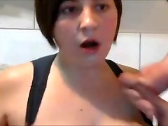 Amateur big boobs couple blowjob and very young pants face