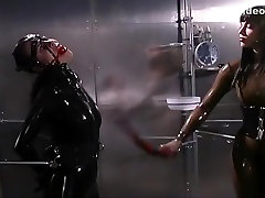 Latex butt punk Cries During Her Beating