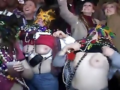 Mardi Gras Style Party Packed With Boobs