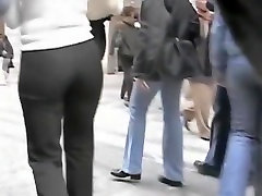 Street and store tight pants see shaved pussy video colletction