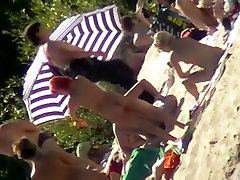 Hot naked red hair chick on hospital brazzrs beach spy camera