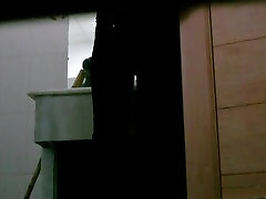Video with glioma modelscom pissing on toilet caught by a spy cam