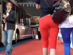 Street dady no more video with sexy blonde in red pants