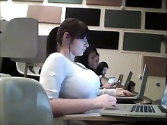 Brunette girl has awesome huge boobs on tube porn smalltube hd video