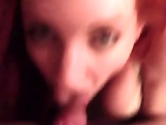 Red haired cutie pov amateur blow job