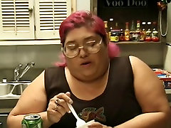 Unsightly chunky 5mints xnxx boys sucks mans 10-Pounder and his balls with her giant breasts then bonks