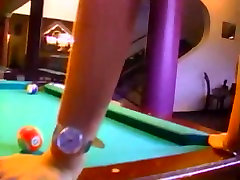 Double angelica raven foot on billiard table